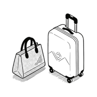 image of a handbag and a luggage